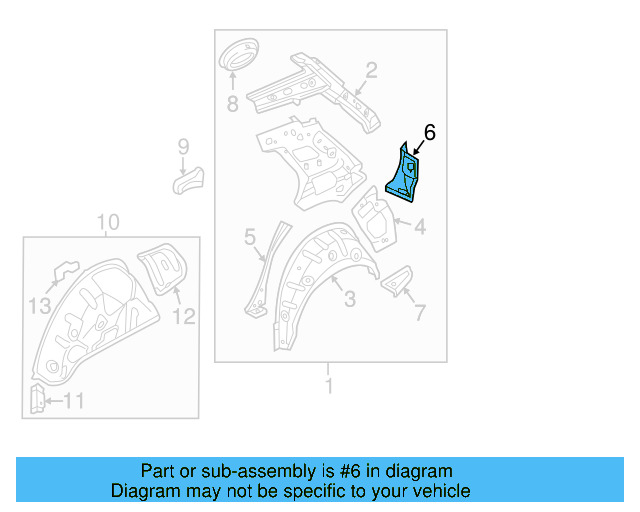 Bracket 5Q0-201-827 - View 3