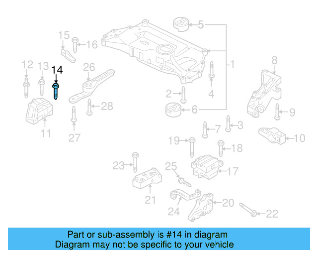 Gear Assembly Mount Bolt N-105-524-02 - View 93