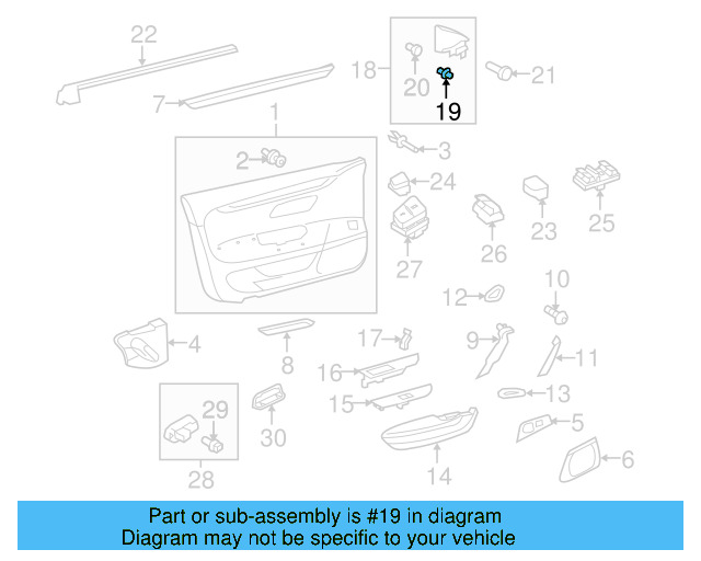 Corner Cover Clip 6E0-837-732 - View 18