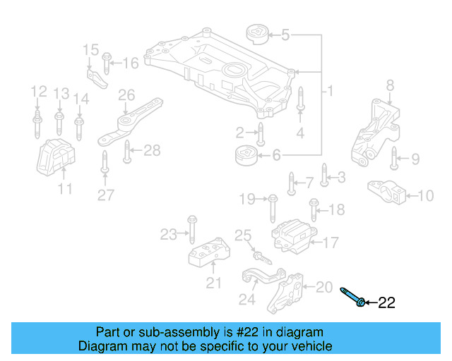 Gear Assembly Mount Bolt N-105-524-02 - View 122