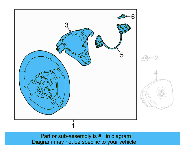 Steering Wheel 2GJ-419-089-F-81U - View 5