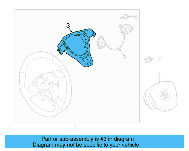 Steering Wheel Trim 6C0-419-685-B-N0R