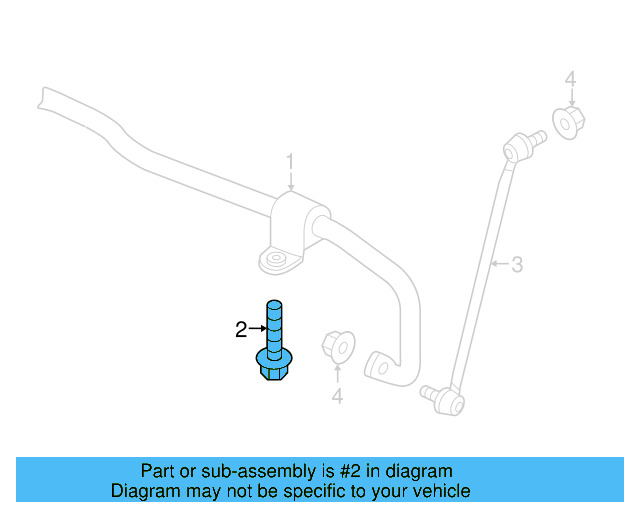 Stabilizer Bar Mount Bolt N-106-902-01 - View 8