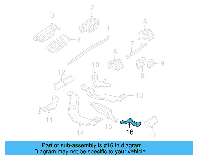 Rear Duct 1K0-864-255-C - View 27