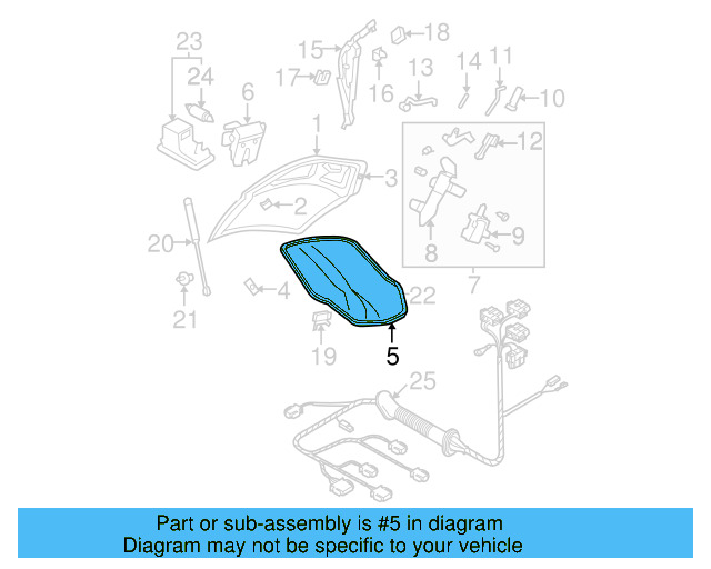 Weatherstrip 1C0-827-705-Q - View 6