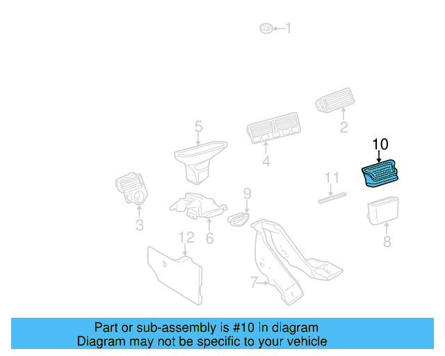 Air Outlet 1J1-819-241-D - View 12