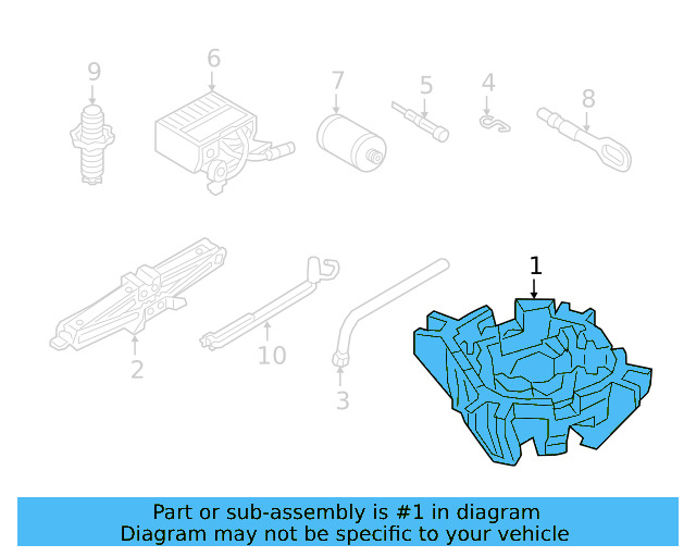 Tool Compartment 3G0-012-115-E - View 4