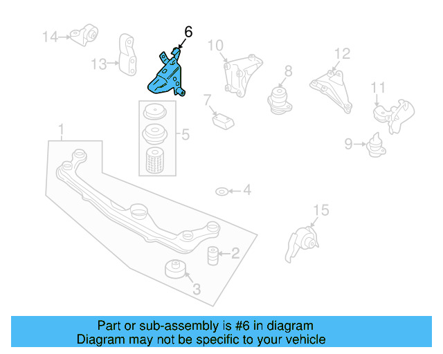 Front Bracket 1H0-199-273-A - View 6