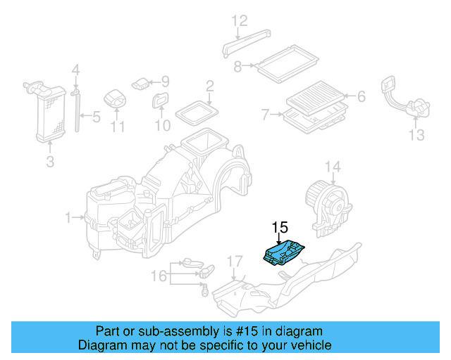 Blower Motor 1J0-819-022-A - View 3