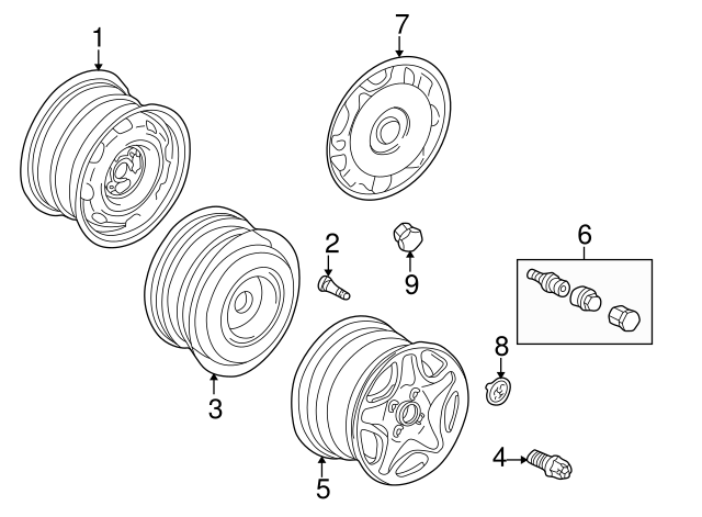 Wheel Disc 1H0-601-027-C