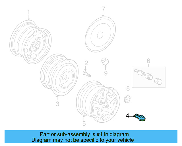 Wheel Bolt 3A0-601-139 - View 6