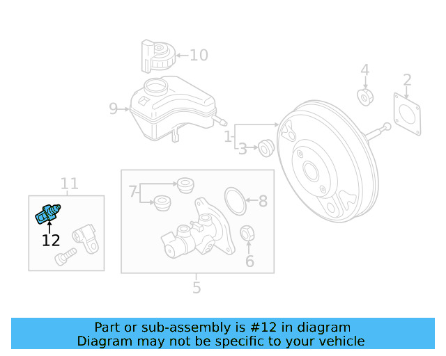 Pressure Sensor Clip 8P0-611-671 - View 5