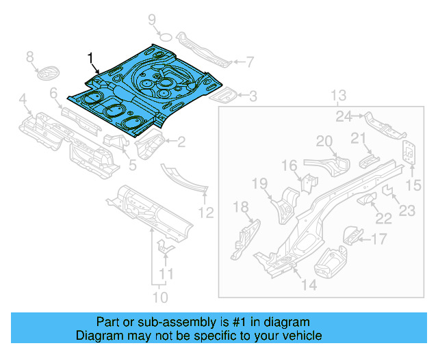 Rear Floor Pan 5QF-813-115-C - View 3