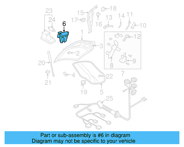Lock 1C0-827-505-E-01C - View 7