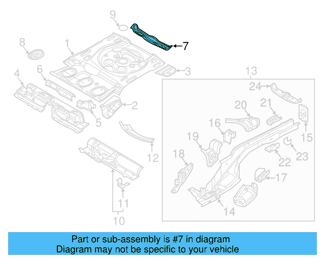 Center Brace 5QF-813-518 - View 3