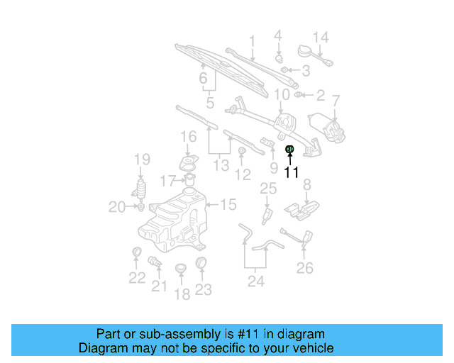 Wiper Frame Grommet 701-955-754 - View 8