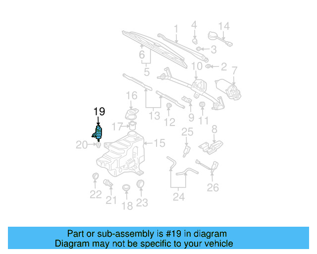 Washer Pump 1K5-955-651 - View 8