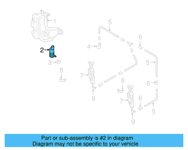 Washer Pump 3D0-955-681 - View 3