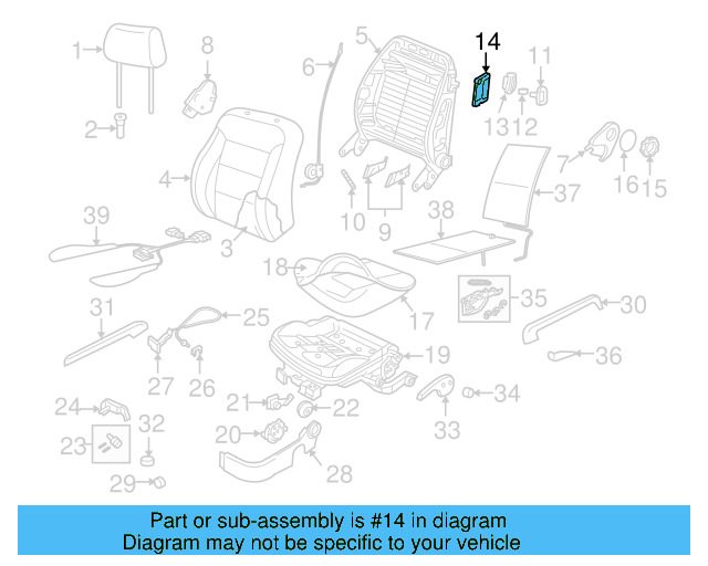 Recline Knob 1J0-881-671-H-3U6 - View 57