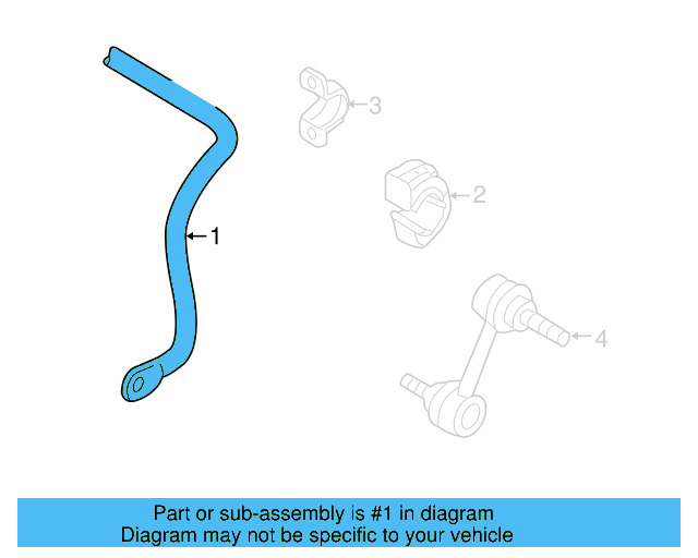 Stabilizer Bar 1K0-511-409-BP - View 7