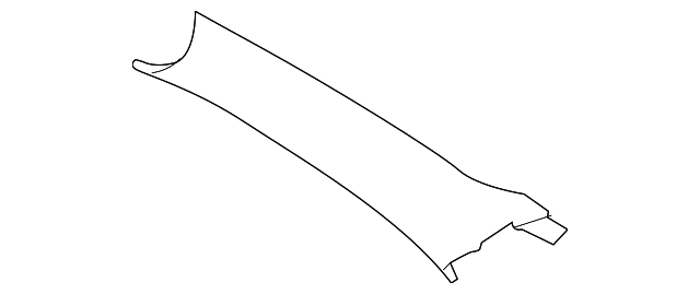 Windshield Pillar Trim 5C5-867-233-A-PX7 - View 2