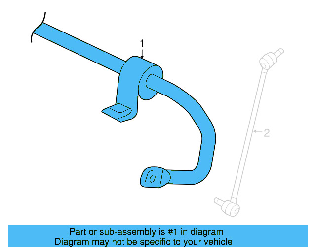 Stabilizer Bar 1K0-411-303-BK - View 7