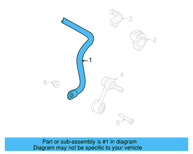 Stabilizer Bar 1K0-511-409-BF - View 5