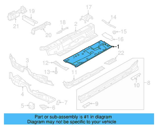 Floor Pan 5Q0-803-206 - View 8