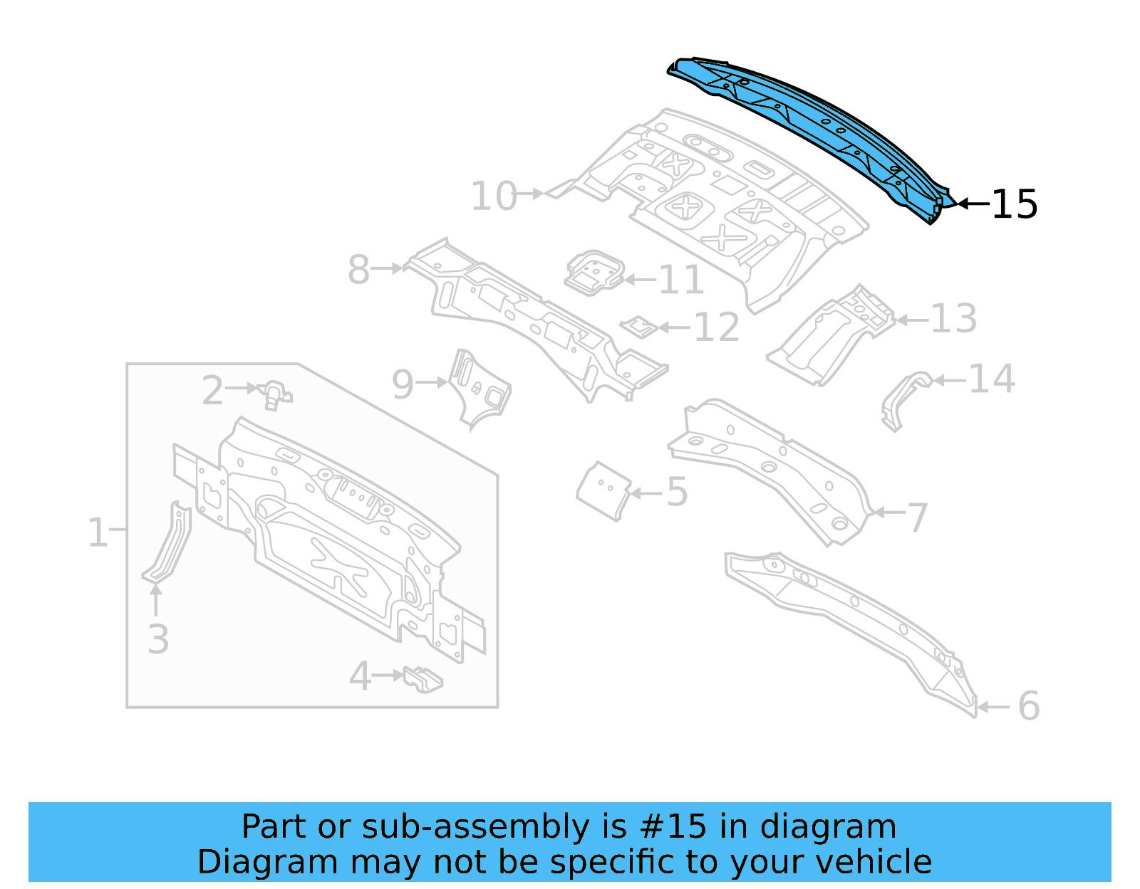 Rear Support 17A-813-525 - View 5