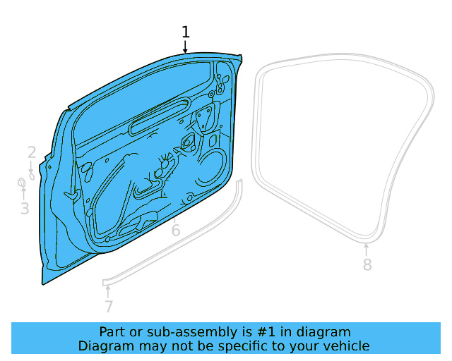 Door Shell 17A-831-056-D - View 4