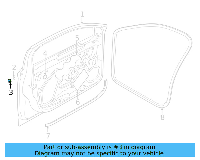 Door Shell Cap 17A-837-111 - View 3