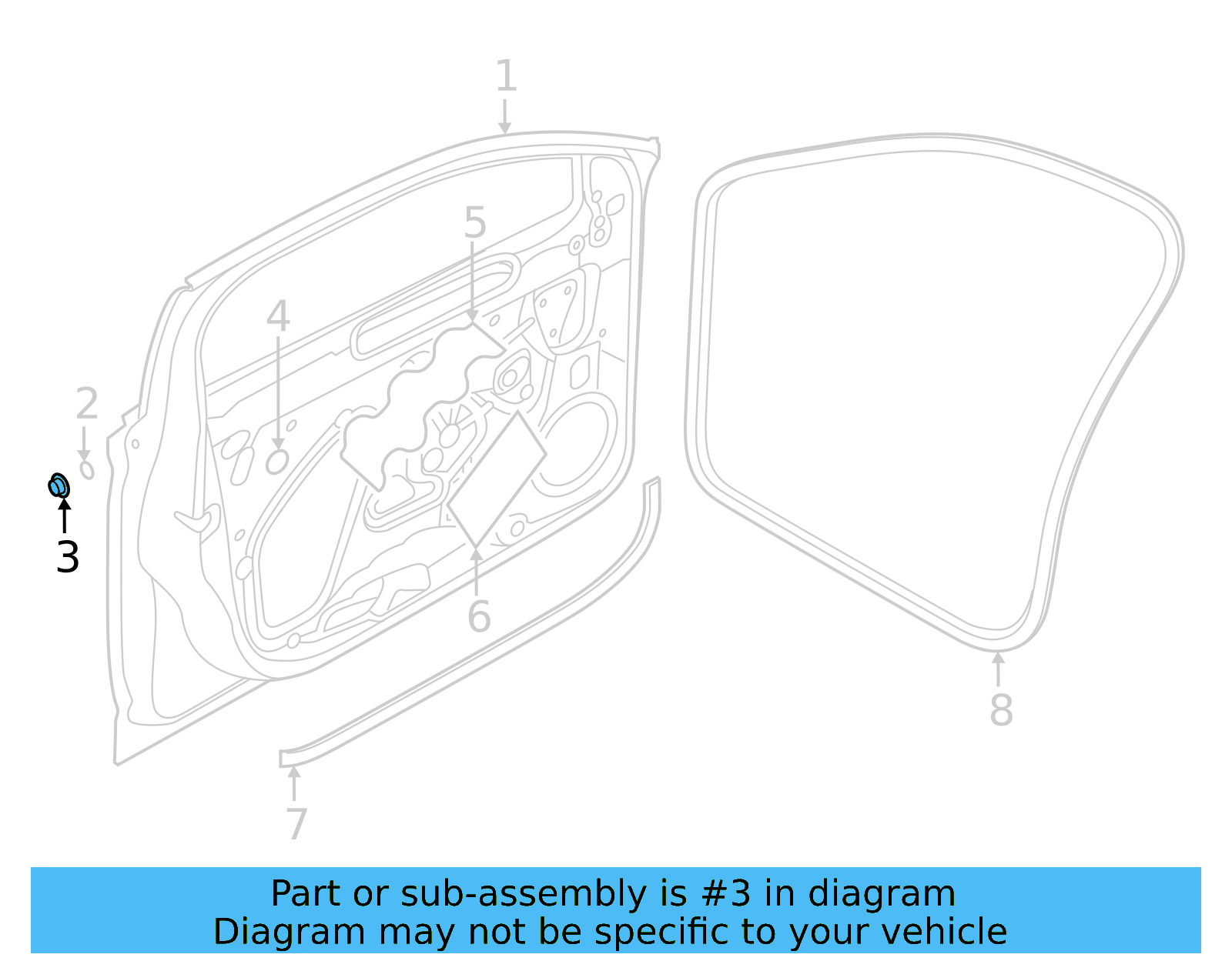 Door Shell Cap 17A-837-111 - View 2