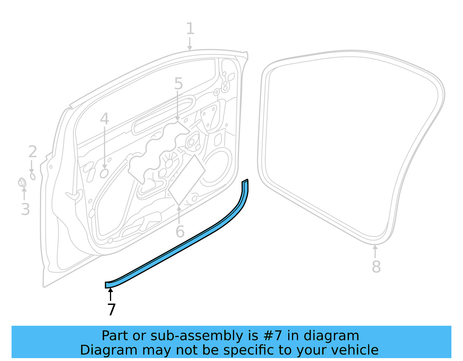 Door Weather 17A-837-702-B-5AP - View 5