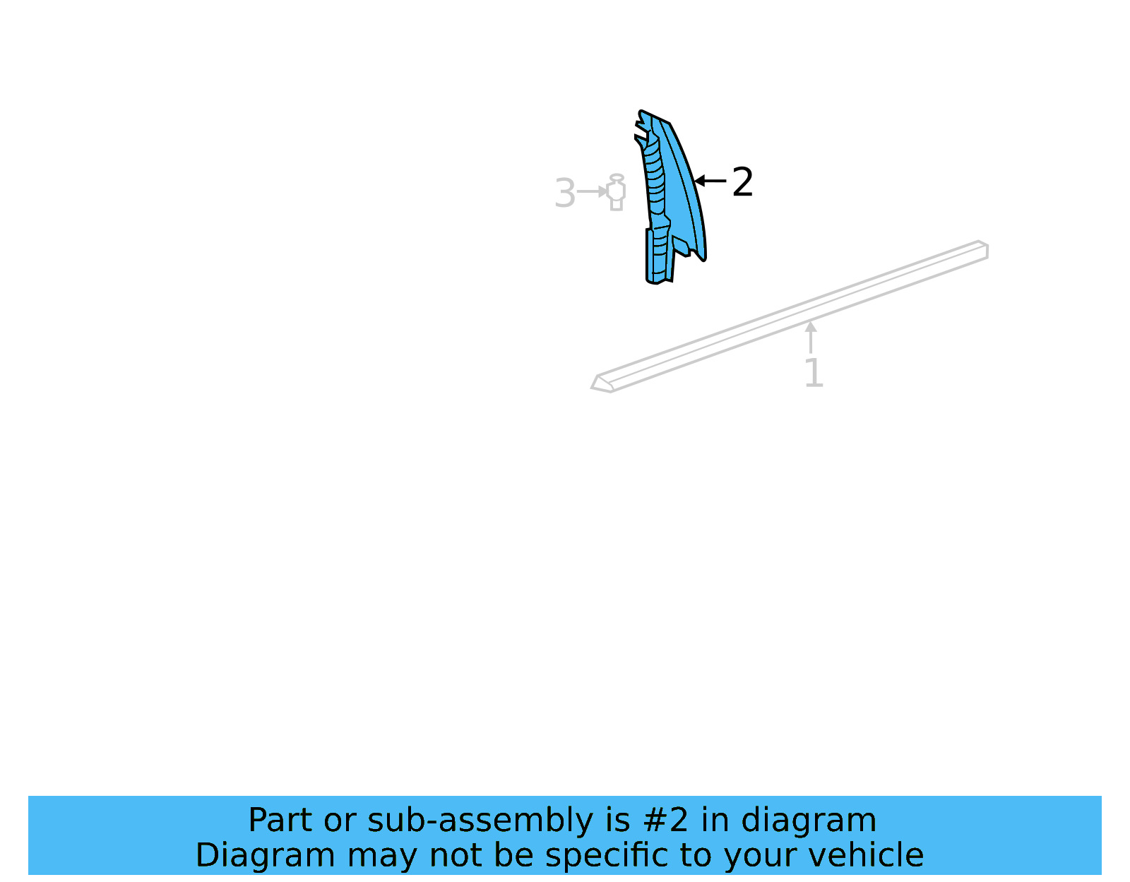 Door Mirror Trim Ring 17A-837-901-A-9B9 - View 3