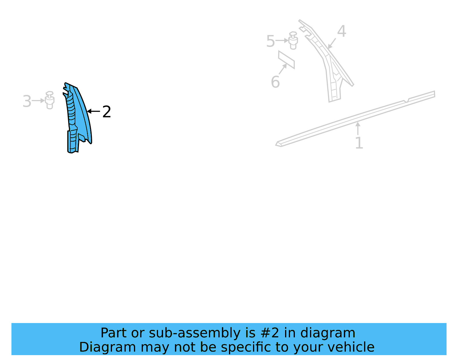 Front Trim 17A-839-901-9B9 - View 4