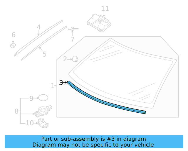 Reveal Molding 17A-853-306-5AP - View 2