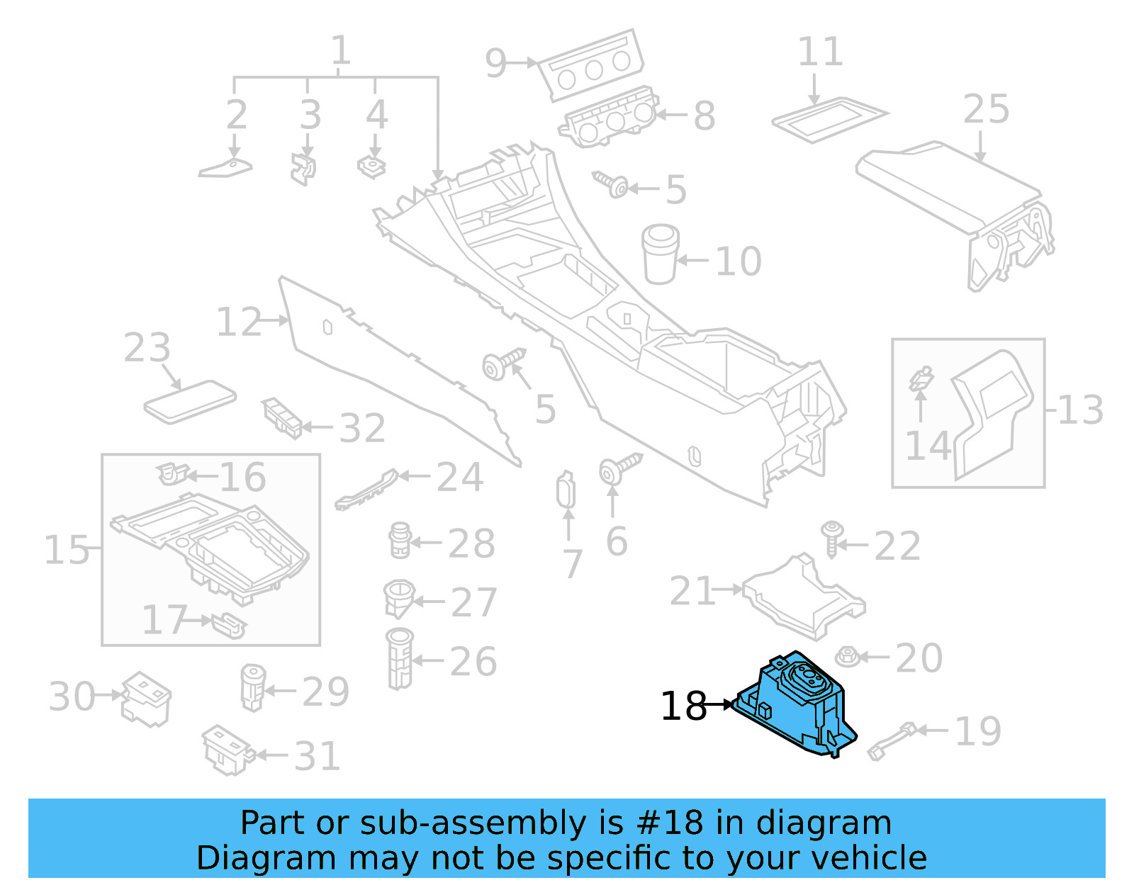 Automatic Transmission Shift Lever Boot 17A-864-761-B - View 6