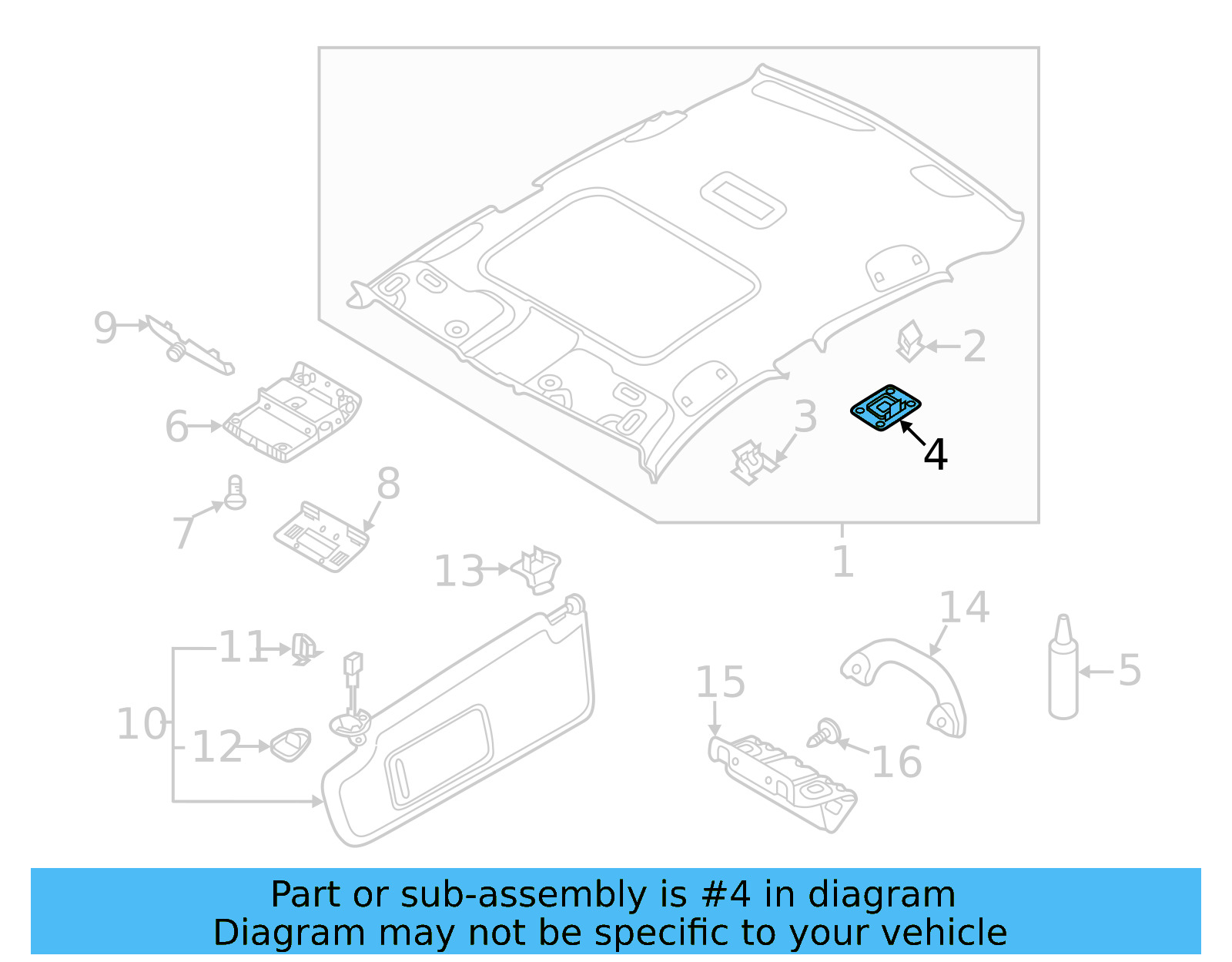 Headliner Retainer 17A-867-785-A - View 4