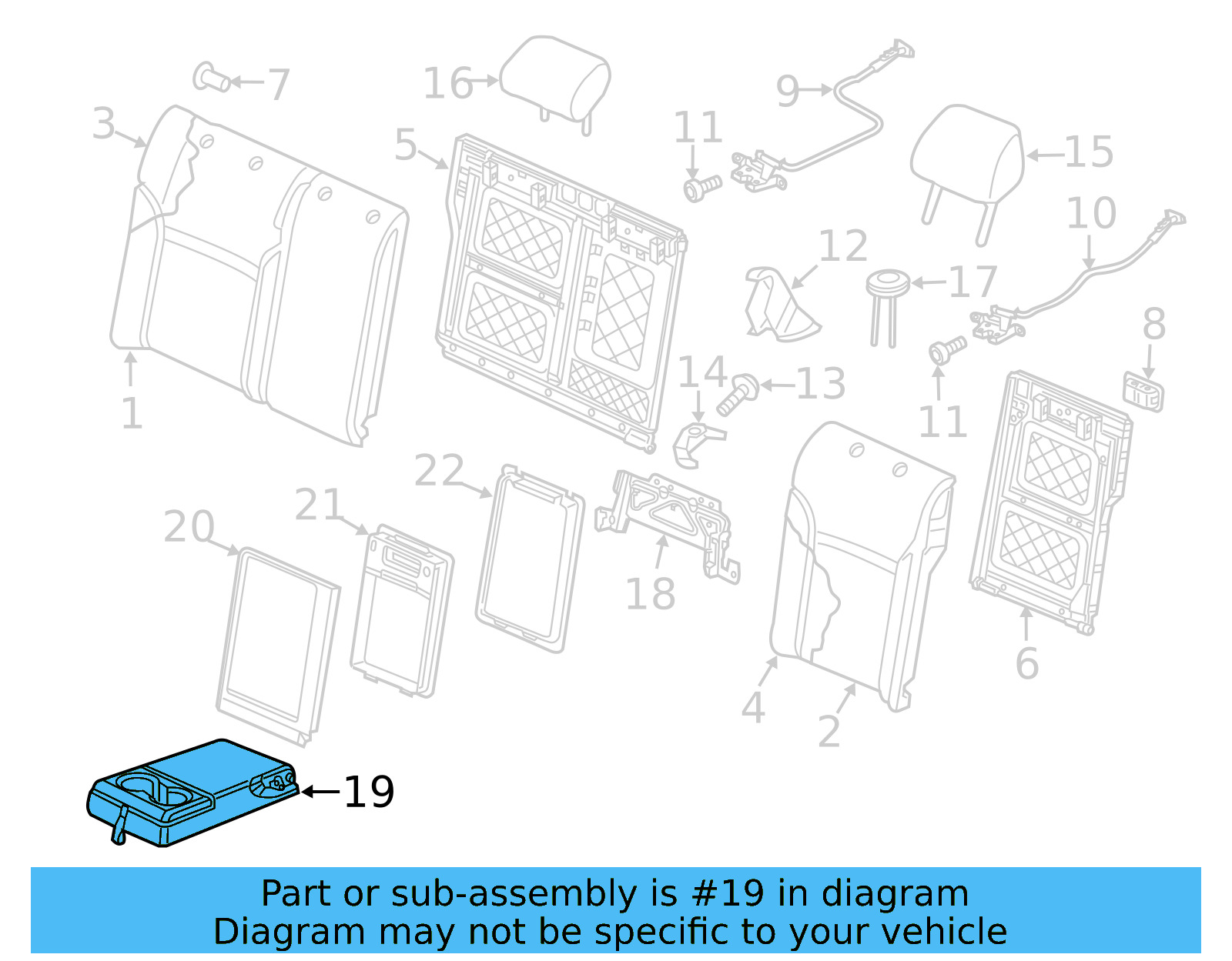 Seat Armrest 17A-885-081-A-SL1 - View 4