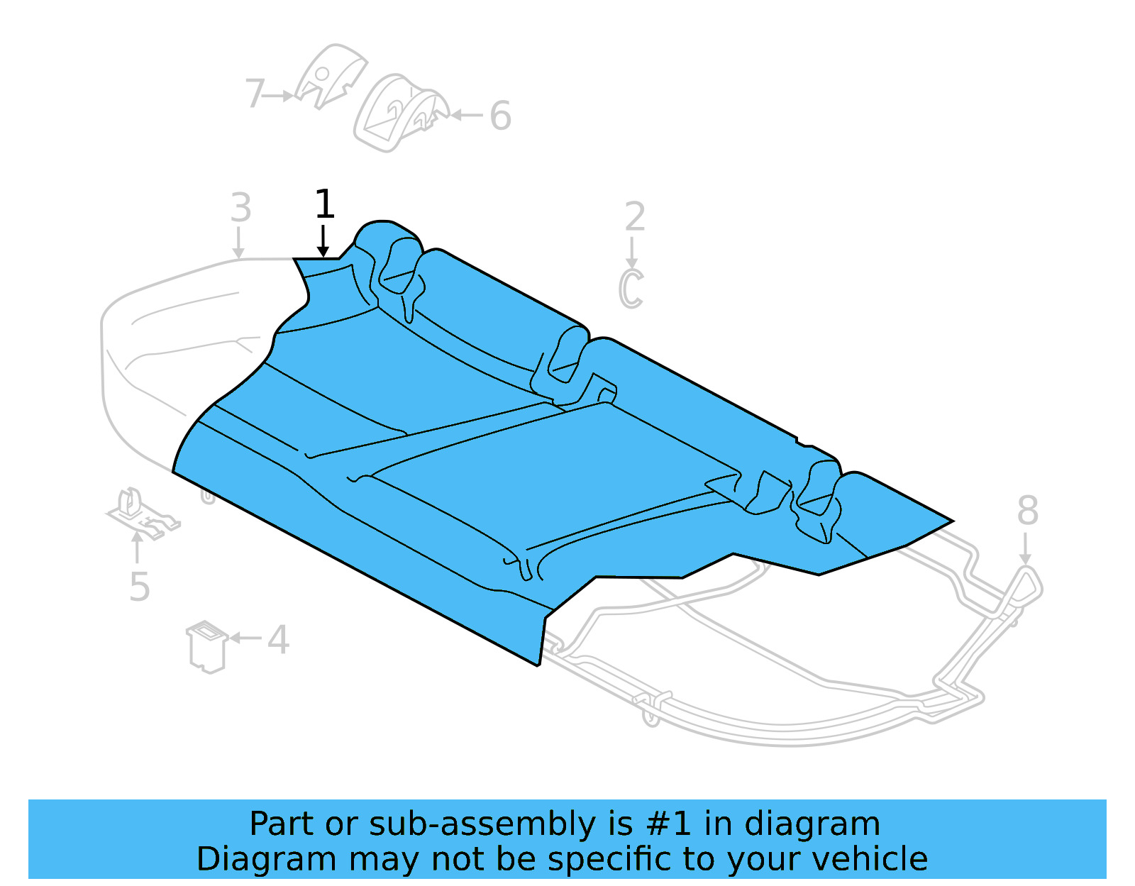Seat Cover 17A-885-405-B-FYM - View 4