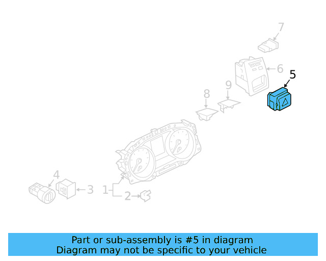 Hazard Switch 17A-953-509-A-ECU - View 13