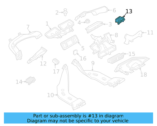 Air Vent 17B-819-704-F-ZNX - View 3