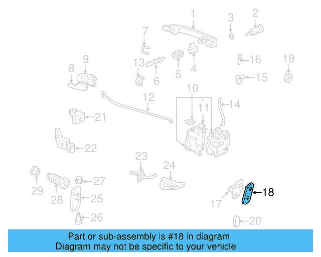 Striker Backing Plate 6N0-809-237 - View 5