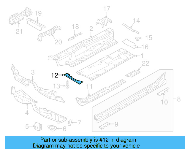 Front Reinforced 5Q0-804-421-B - View 11