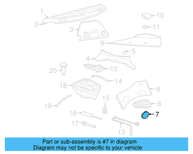 Corner Trim Cover 1C0-867-827-A-B41 - View 3