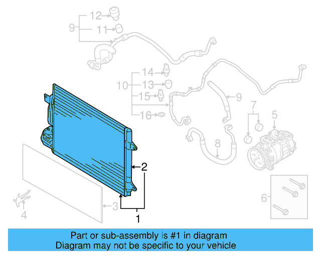 Condenser 1K0-820-411-Q - View 22