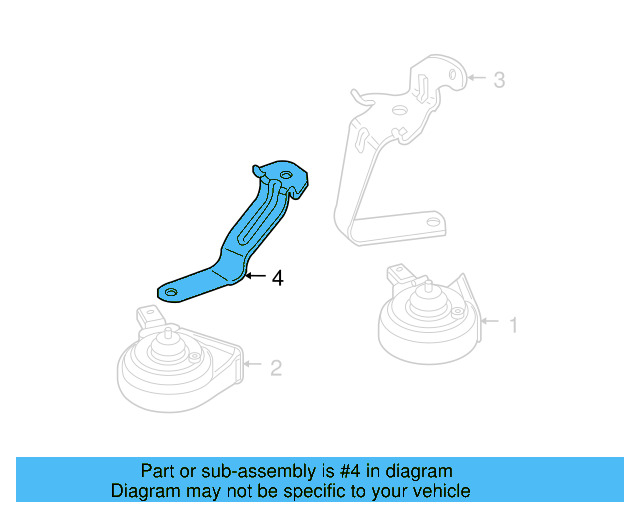 High Note Horn Mount Bracket 3C0-951-182