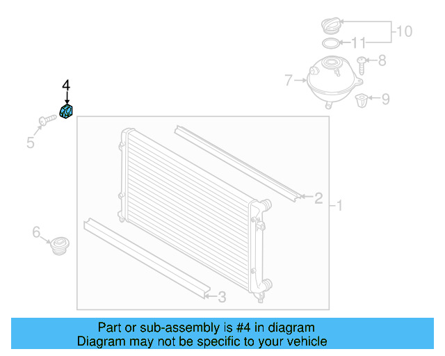 Upper Mount 1K0-121-367-P - View 72