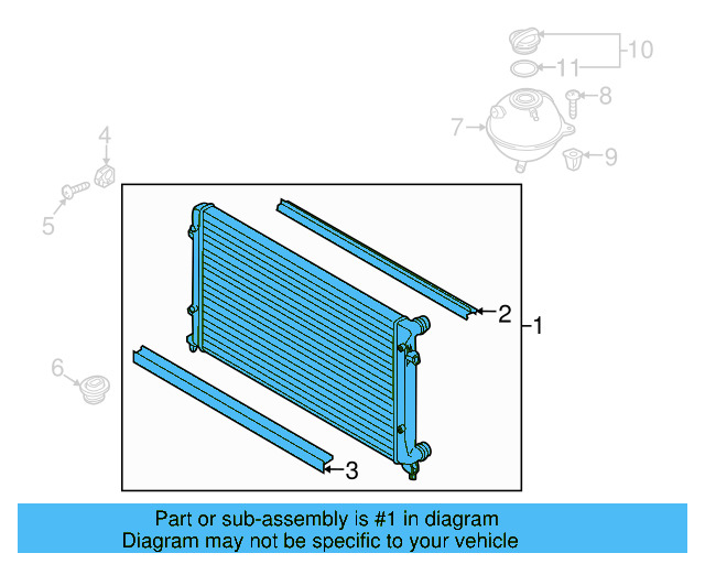 Radiator Assembly 5K0-121-251-AA - View 22