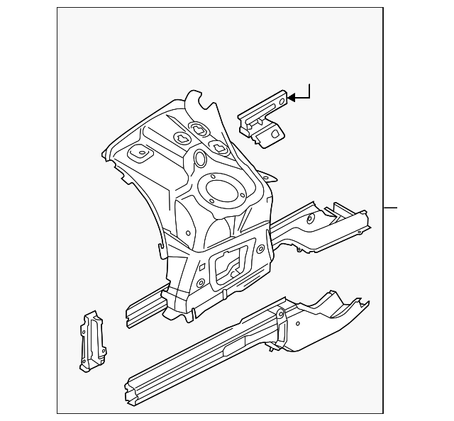 Apron/Rail Assembly 7P0-803-092-E